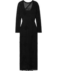 Lafayette 148 New York - Crochet-Knit Cotton Midi Dress - Lyst