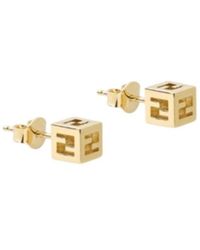 Fendi - Faces Stud Earrings - Lyst