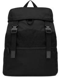 Saint Laurent - Logo Embroidered Buckle Fastening Backpack - Lyst