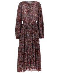 Isabel Marant - Isabel Marant Étoile All-Over Floral Printed Midi Dress - Lyst