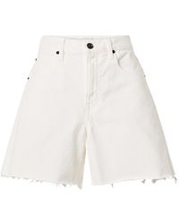 SLVRLAKE Denim - Sienna Frayed Denim Shorts - Lyst