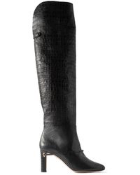 Jennifer Chamandi - Stiletto Heel Tall Knight Knee High Boots - Lyst