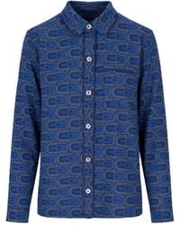 Laura Urbinati - Geometric-Print Long-Sleeved Pajamas Top - Lyst