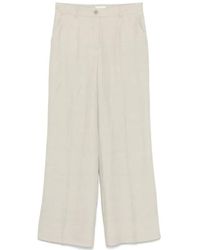 P.A.R.O.S.H. - Textured Wool-Blend Trousers - Lyst