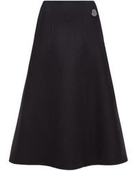 Moncler - Jil Sander Flared Midi Skirt - Lyst