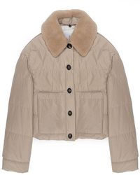 Brunello Cucinelli - Long-Sleeved Cotton-Padded Jacket - Lyst