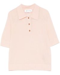 Victoria Beckham - Buttoned Polo Top - Lyst