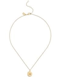 COACH - Signature Coin Pendant Necklace - Lyst