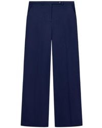 Emporio Armani - High-Rise Wide-Leg Pants - Lyst