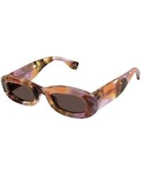 Gucci - Eyewear Oval-Frame Sunglasses - Lyst