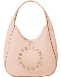 Stella McCartney - Logo Mesh Large Hobo Bag - Lyst
