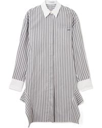 Stella McCartney - Long-Sleeve Pinstripe Shirt Dress - Lyst