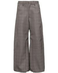Doublet - Robot Wool Wide-Leg Casual Pants - Lyst