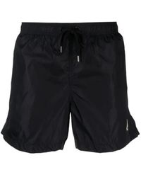 Moncler - Wide-Leg Swim Trunks - Lyst
