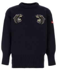 Junya Watanabe - Embroidered Motif Knit Jumper - Lyst