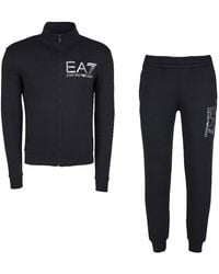EA7 - Logo Details Sports Suit - Lyst