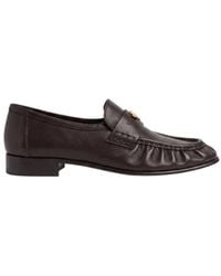 Chloé - Letti Heart-Motif Leather Loafers - Lyst