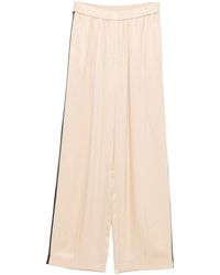 forte_forte - Side-Stripe Wide-Leg Trousers - Lyst