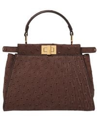 Fendi - Ostrich Leather Bag - Lyst