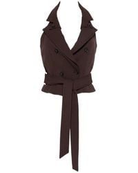 Elisabetta Franchi - V-Neck Top - Lyst