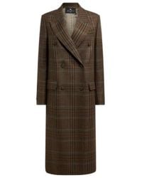Etro - Double-Breasted Wool Coat With Prince Of Wales Motif - Lyst