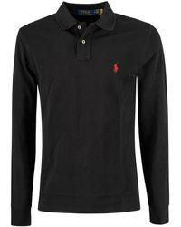 Polo Ralph Lauren - Pony Embroidered Long-Sleeved Polo Shirt - Lyst