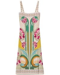 La DoubleJ - La Doublej Floral Print Midi Dress - Lyst