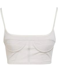 Jacquemus - Sleeveless Cropped Solid-Color Top - Lyst