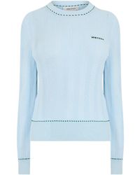 McQueen - Crew-Neck Knit Sweater - Lyst