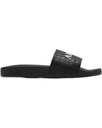 Amiri - Logo-Embossed Open-Toe Slides - Lyst