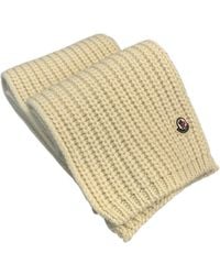 Moncler - Logo Patch Knitted Scarf - Lyst