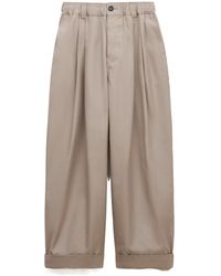 Marni - Canvas Trousers With Pleats - Lyst