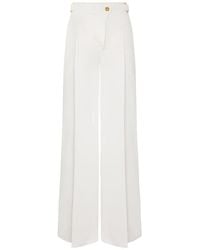 Elisabetta Franchi - High-Waist Wide-Leg Pants - Lyst