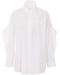 Sacai - Long Sleeve Striped Shirt - Lyst