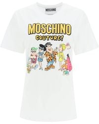 Moschino - X Flinstones Graphic Printed T-Shirt - Lyst