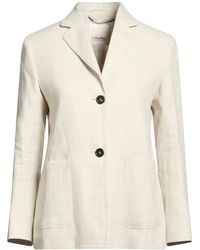 Max Mara - Minimalist Single-Breasted Linen Blazer - Lyst