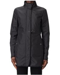 Fay - High Neck Car Coat - Lyst