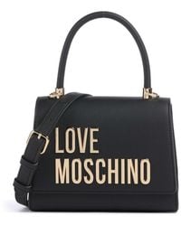 Moschino - Love Logo-Lettering Top Handle Bag - Lyst