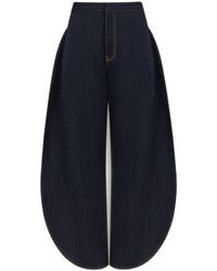Alaïa - Alaïa High-Waist Split-Leg Pants - Lyst