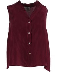 forte_forte - Silk Habotai V-Neck Top - Lyst