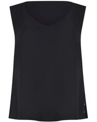 Herno - V-Neck Sleeveless Top - Lyst