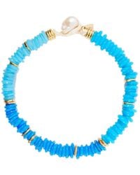 Lizzie Fortunato - Lita-Plated Quartz, Pearl And Cord Beaded Necklace - Lyst