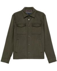 Herno - Button-Up Chest-Pocket Jacket - Lyst