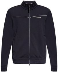 Moncler - Zip-Up High Neck Sweatshirt - Lyst