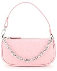 BY FAR - Mini Rachel Pebbled Shoulder Bag - Lyst