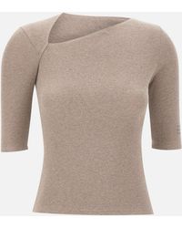 MM6 by Maison Margiela - Knitted Top - Lyst