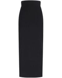 Rick Owens - High-Waist Midi Skirt - Lyst