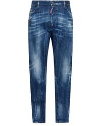 DSquared² - Tapered Distressed Biker Jeans - Lyst