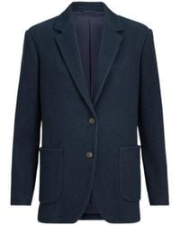Brunello Cucinelli - Sparkling Cotton And Viscose English Rib Knit Blazer With Monili - Lyst