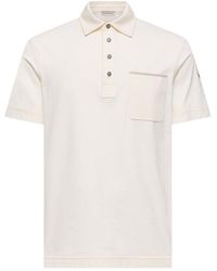 Moncler - Logo Patch Short-Sleeved Polo Shirt - Lyst